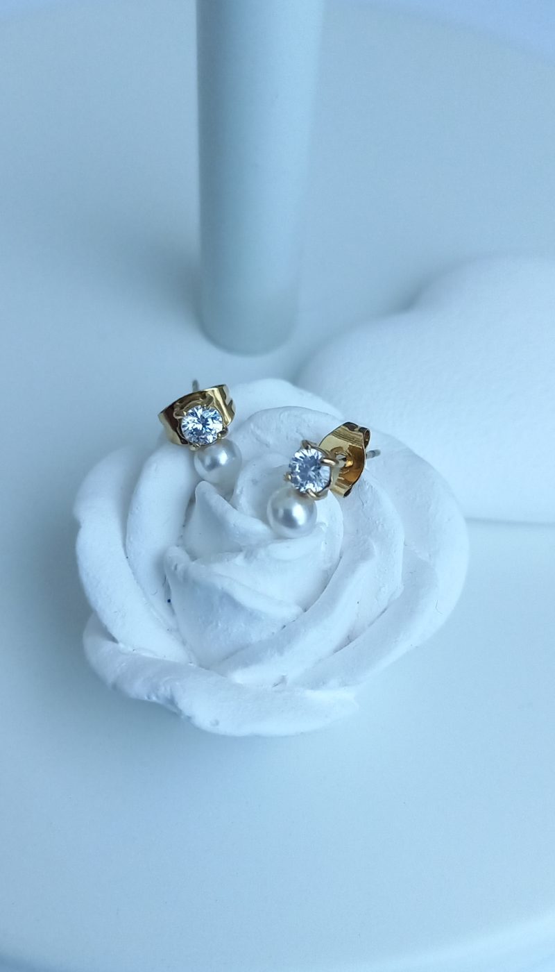 Boucles d'oreilles en acier inoxydable - Agathe