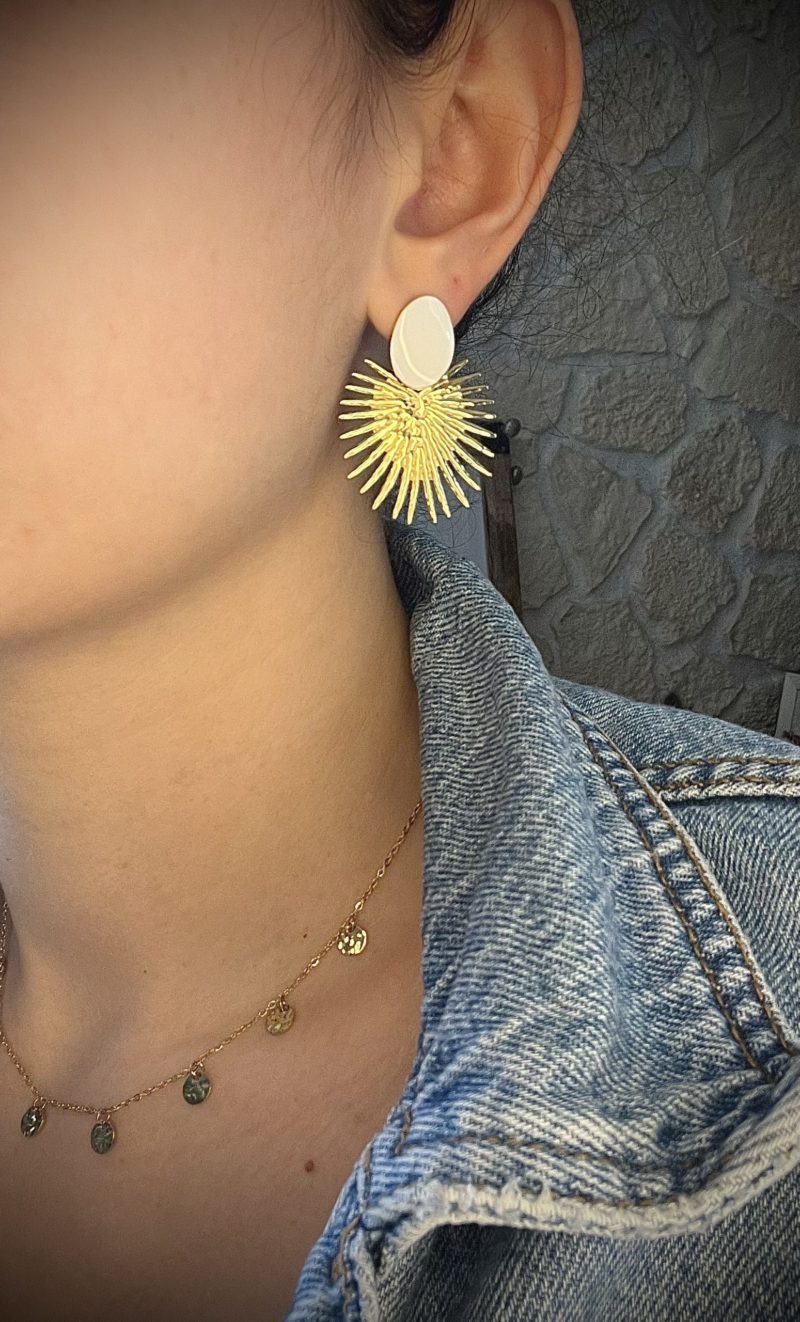 Boucles d'oreilles acier inoxydable - Laure – Image 2