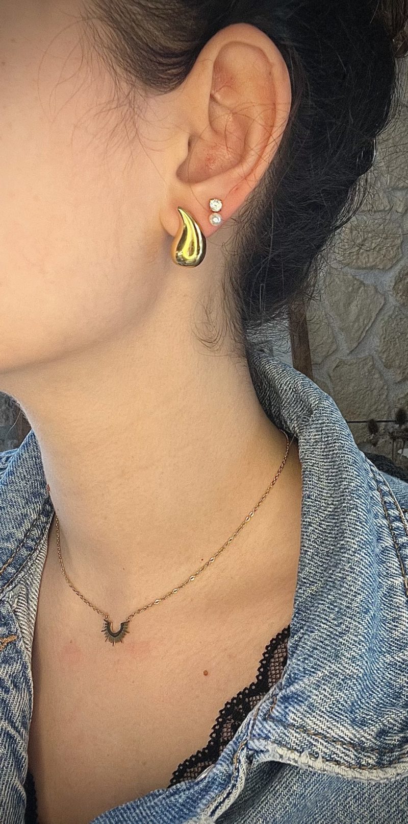 Boucles d’oreilles en acier inoxydable - Louanna – Image 2
