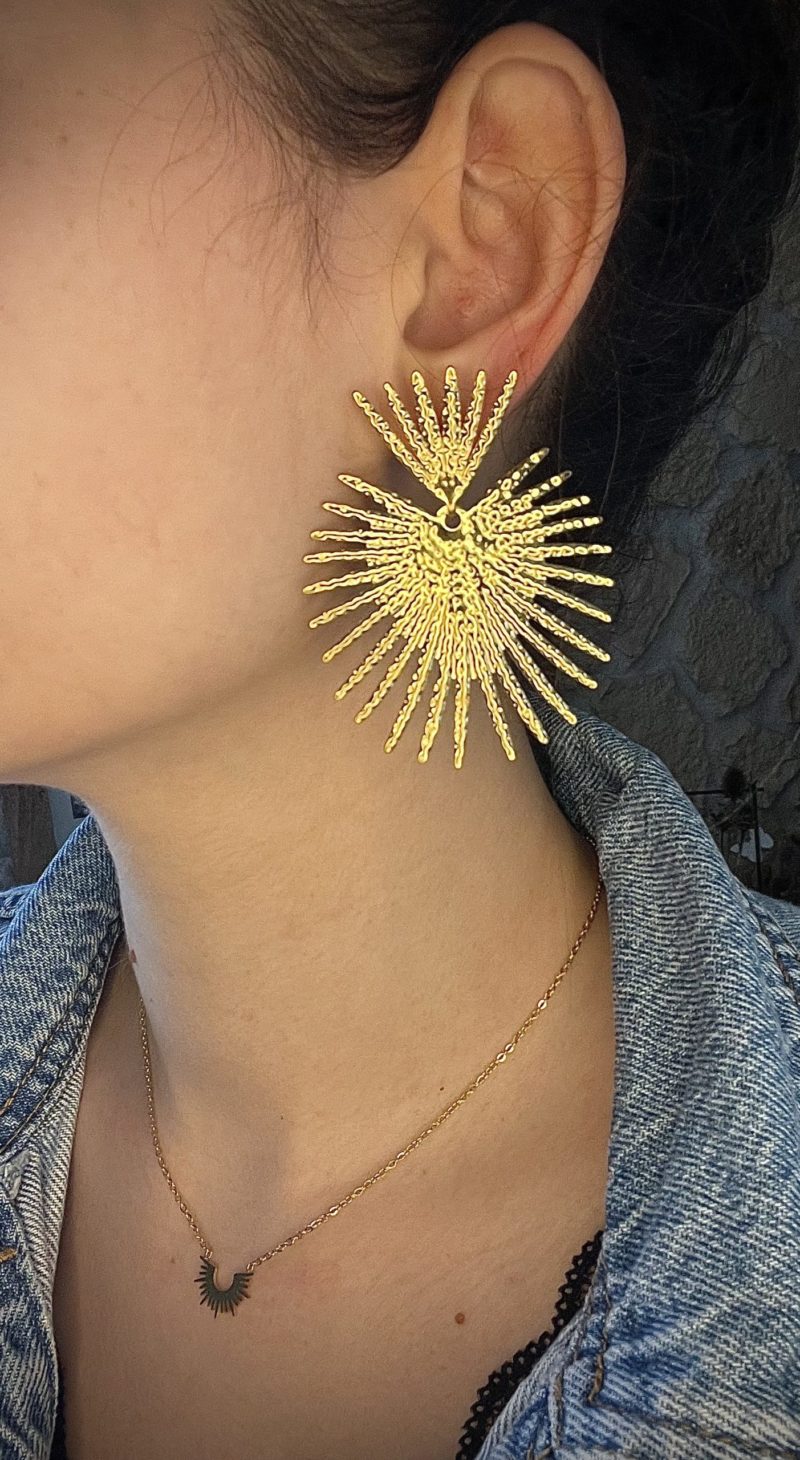 Boucles d’oreilles en acier inoxydable - Luce – Image 2