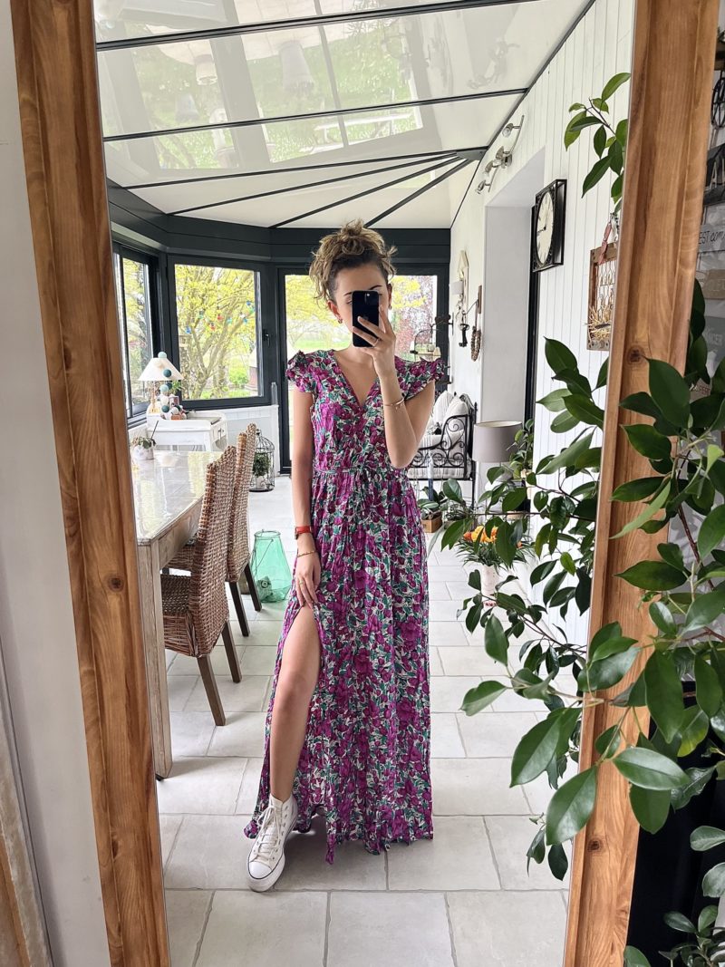 Robe longue - Rose – Image 2