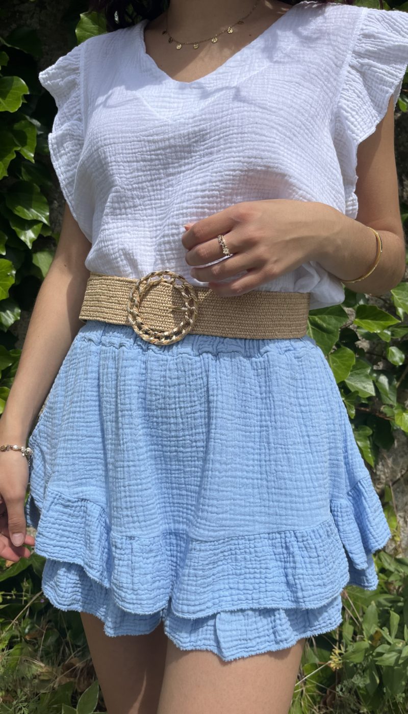 Jupe short Andréa - Bleu