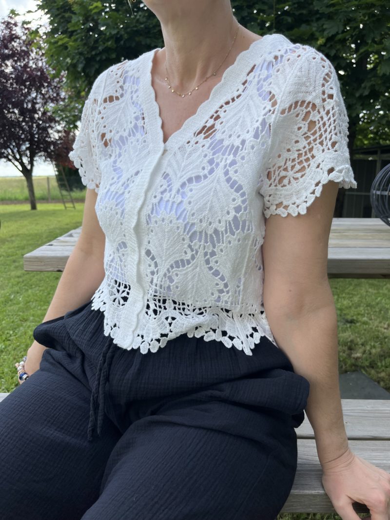 Top/Gilet en crochet - Odette