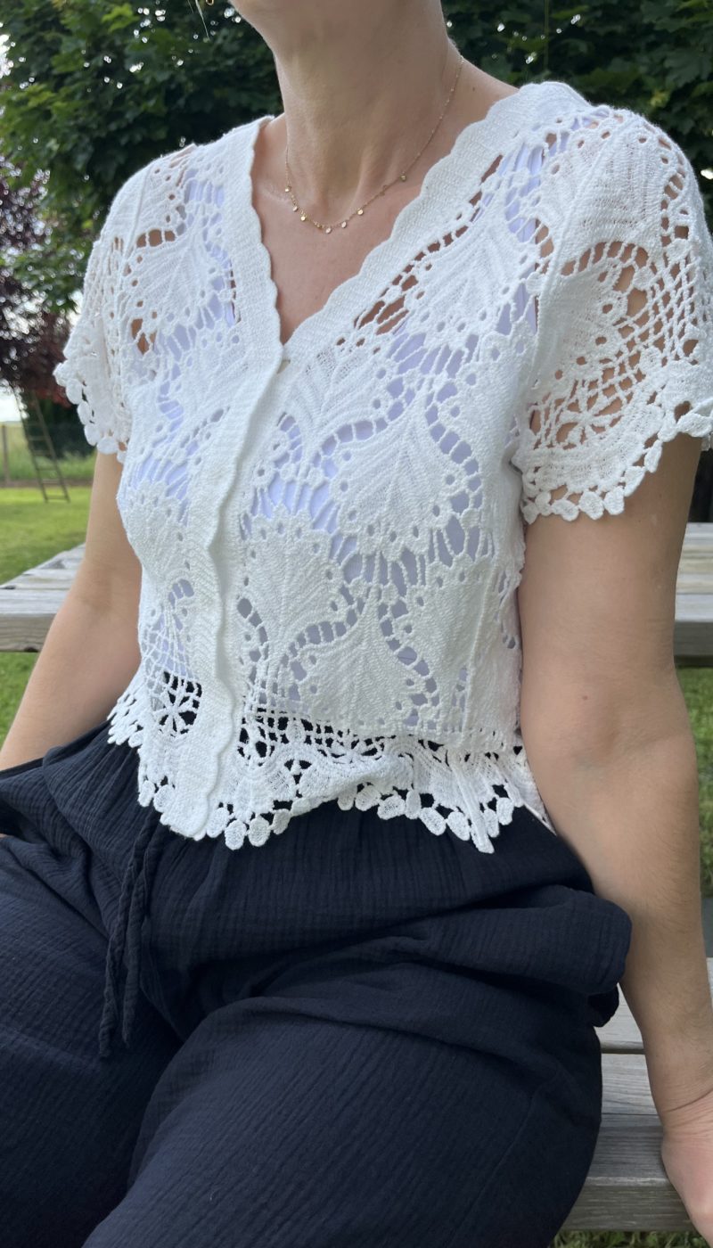 Top/Gilet en crochet - Odette