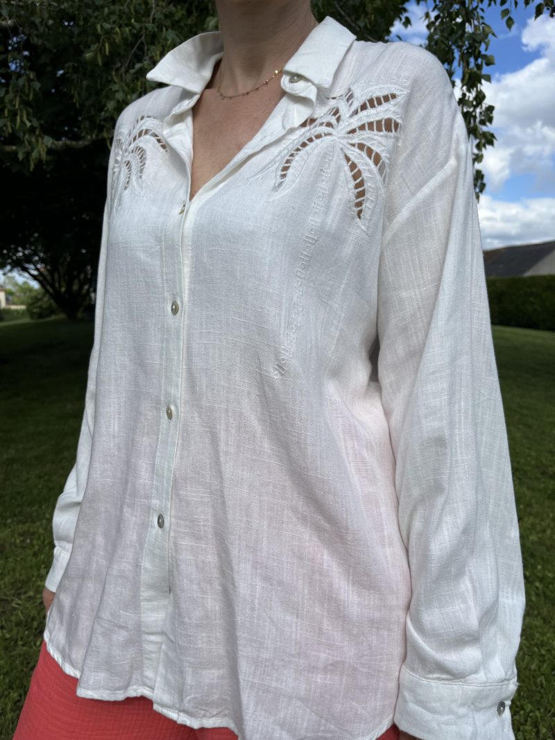 Chemise broderie ajourée - Palma – Image 3
