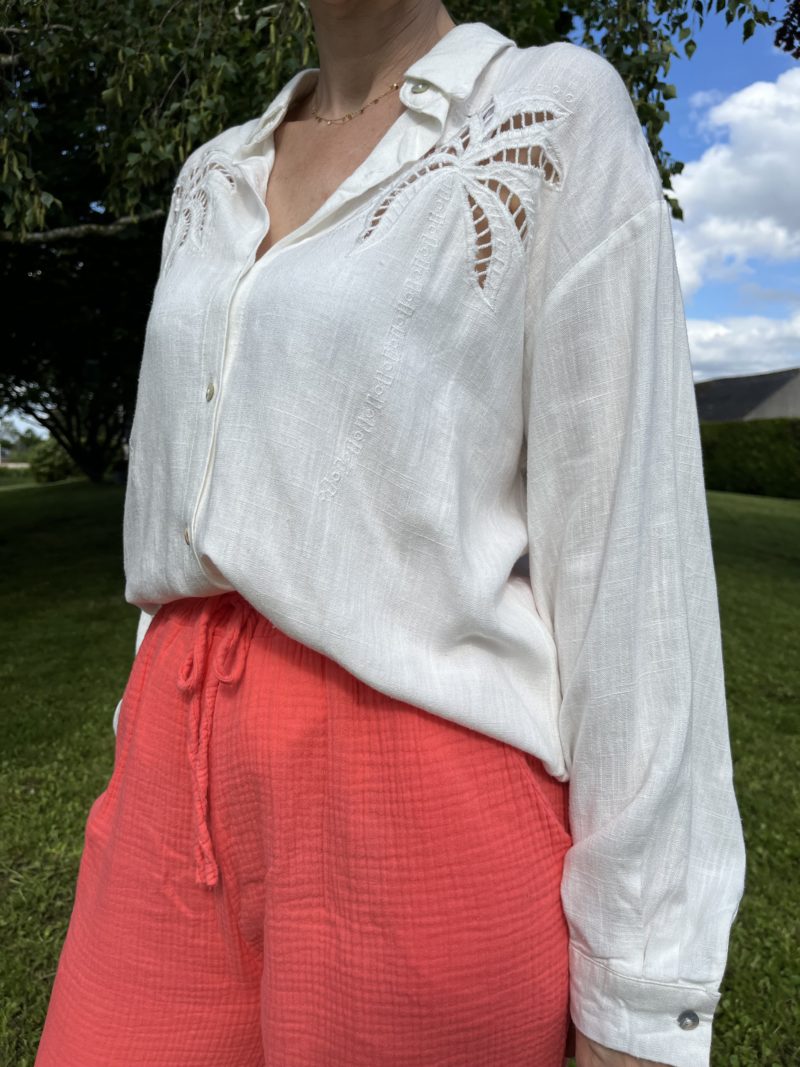Chemise broderie ajourée - Palma