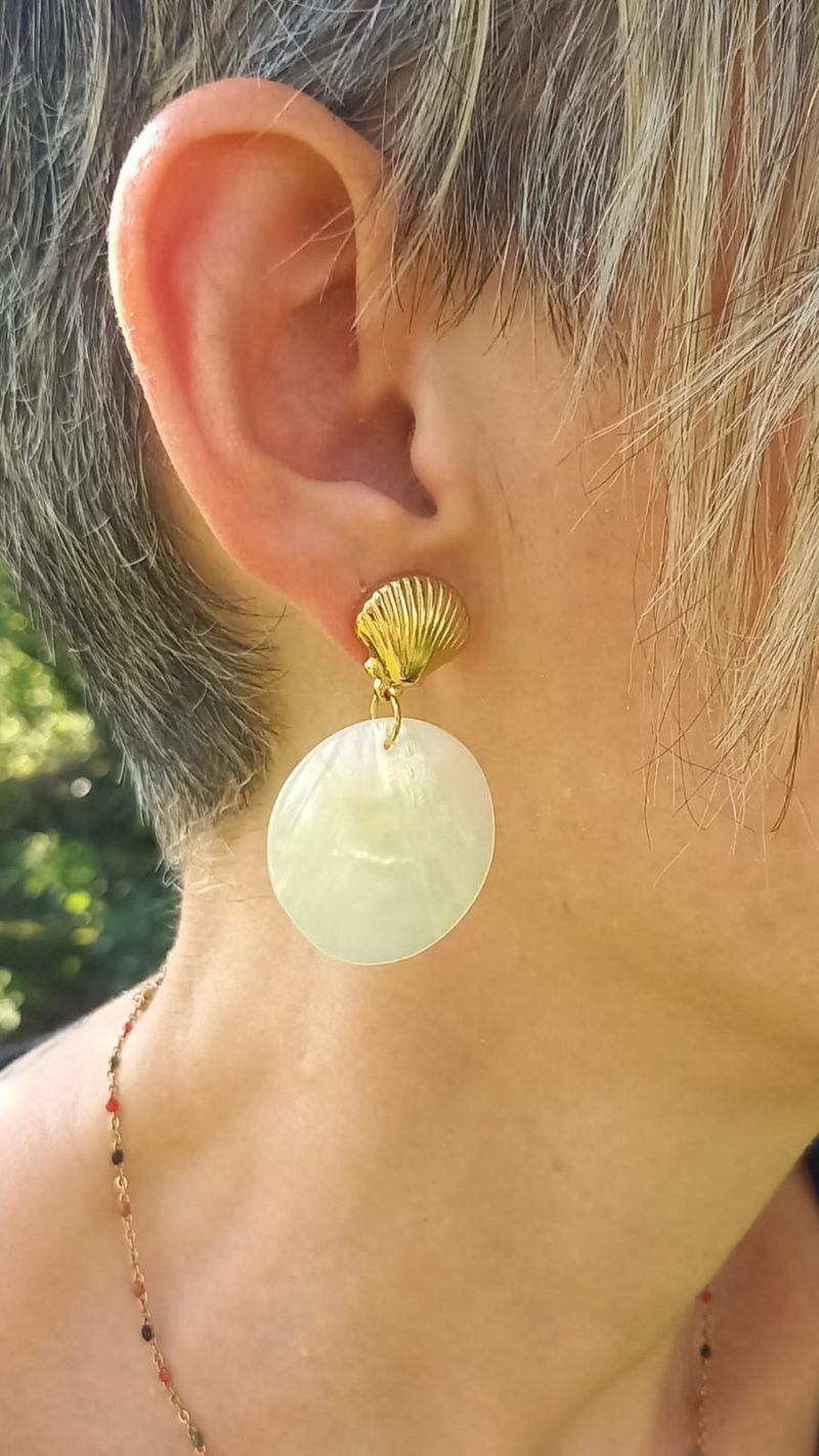 Boucles en acier inoxydable - Coquillages – Image 2