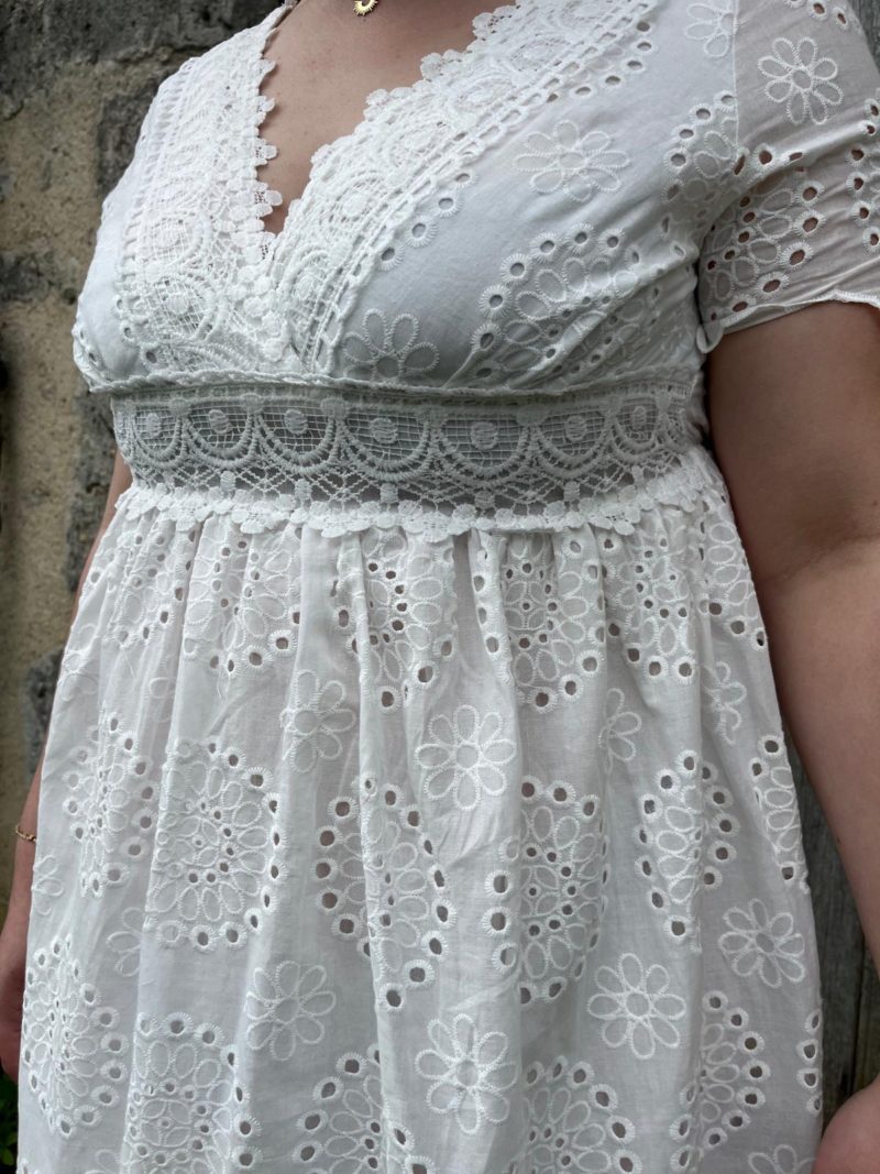 Robe longue brodée - Lou – Image 2