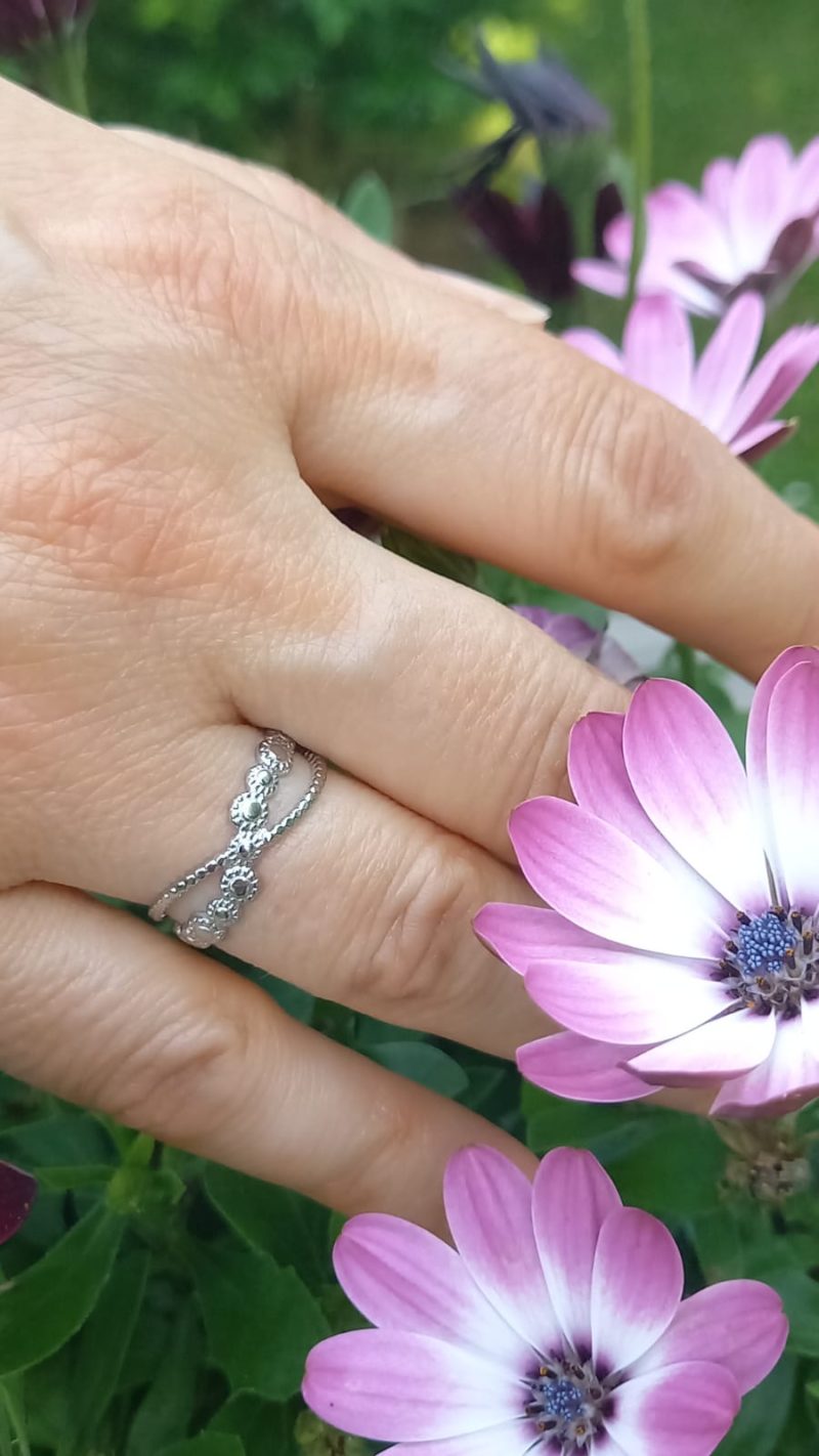 Bague réglable en acier inoxydable - Sabine – Image 2