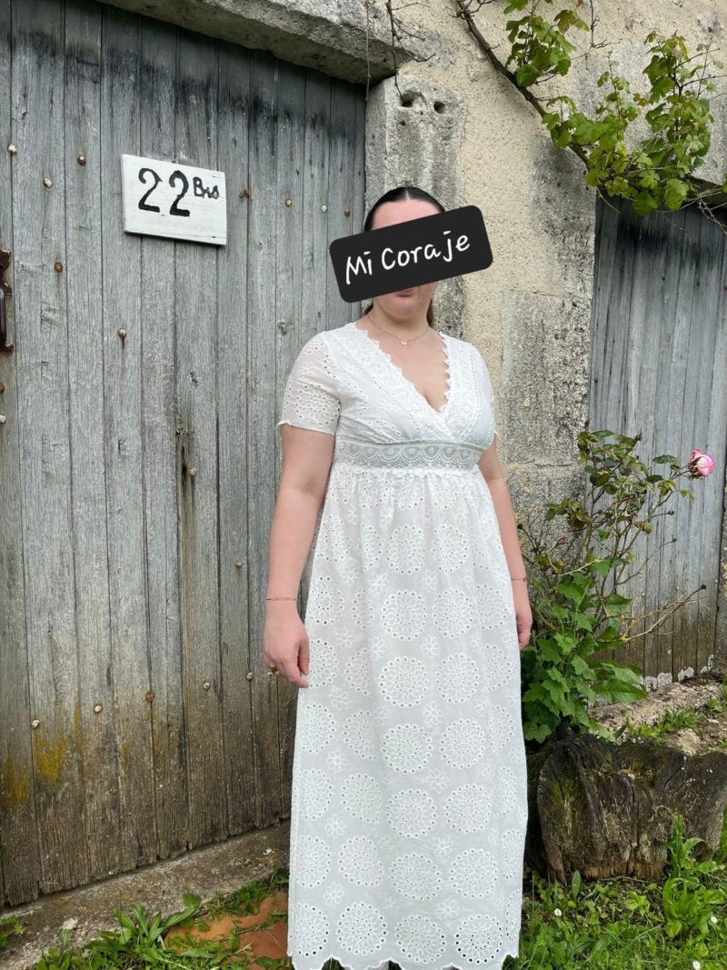 Robe longue brodée - Lou