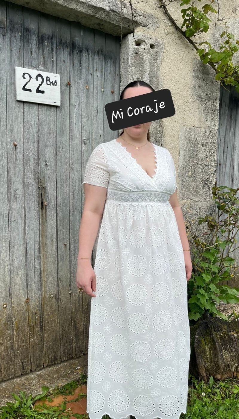 Robe longue brodée - Lou
