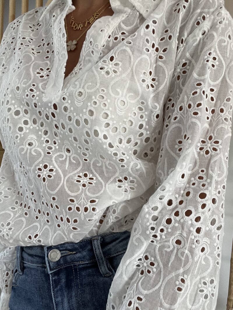 Blouse ajourée - Broderie – Image 2