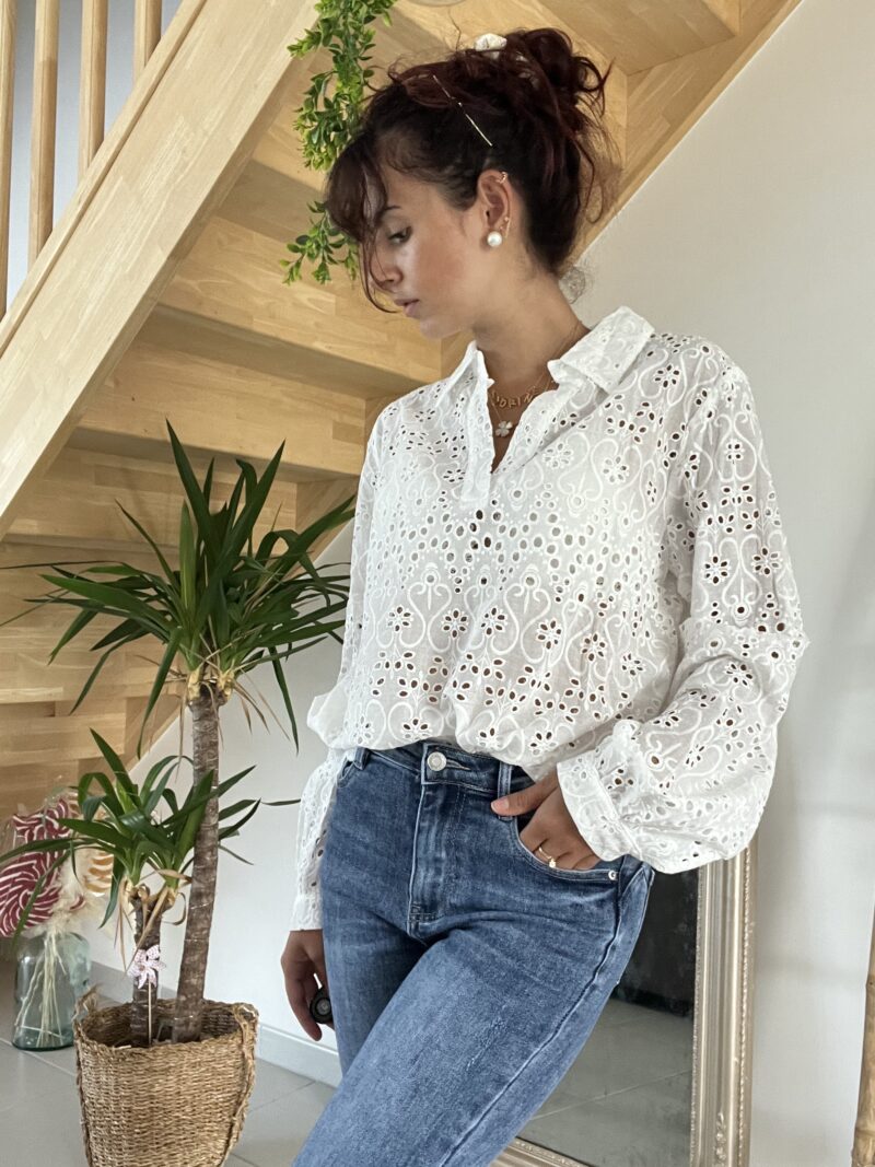Blouse ajourée - Broderie