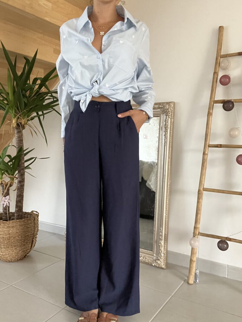 Pantalon Daphnée - Bleu marine – Image 3