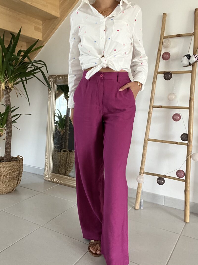Pantalon Daphnée - Rose/Violet