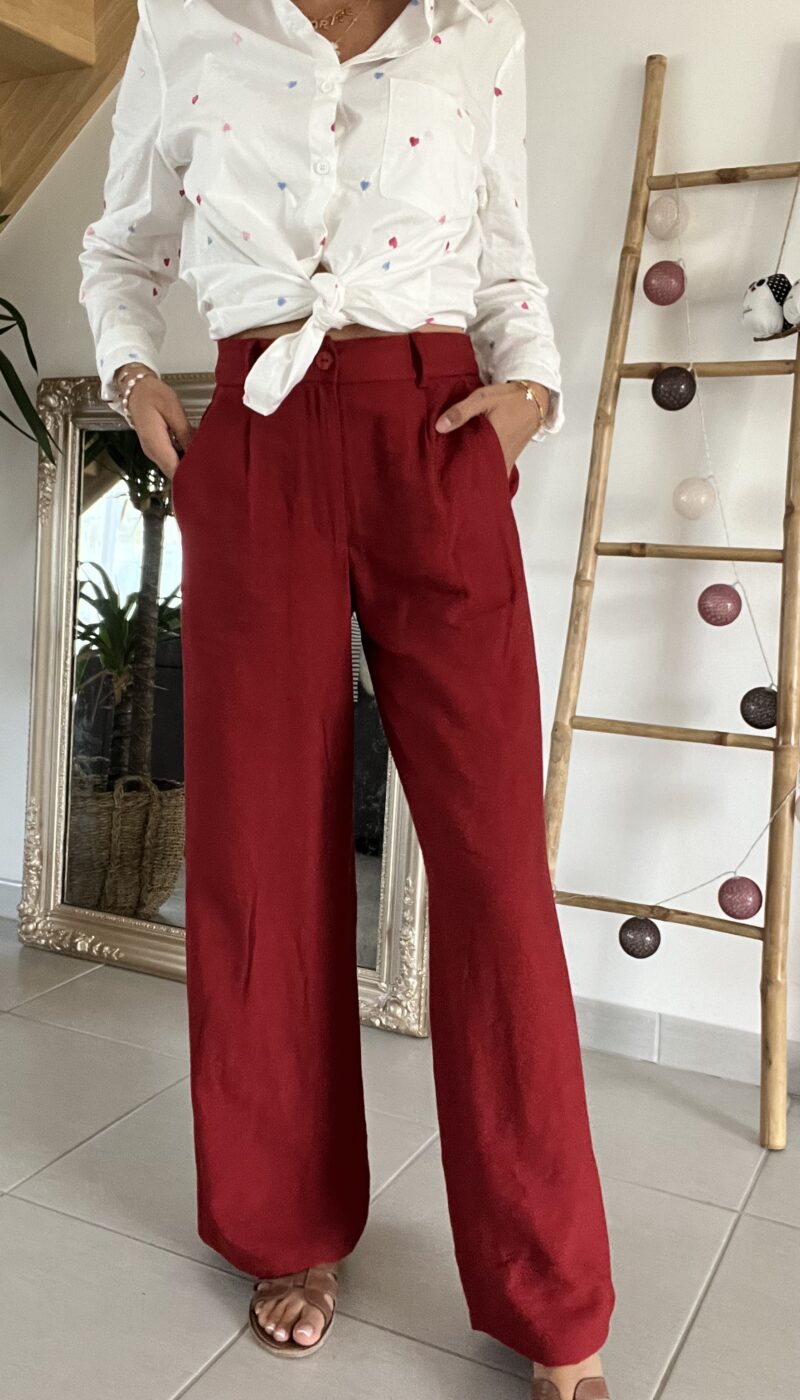 Pantalon Daphnée - Rouge