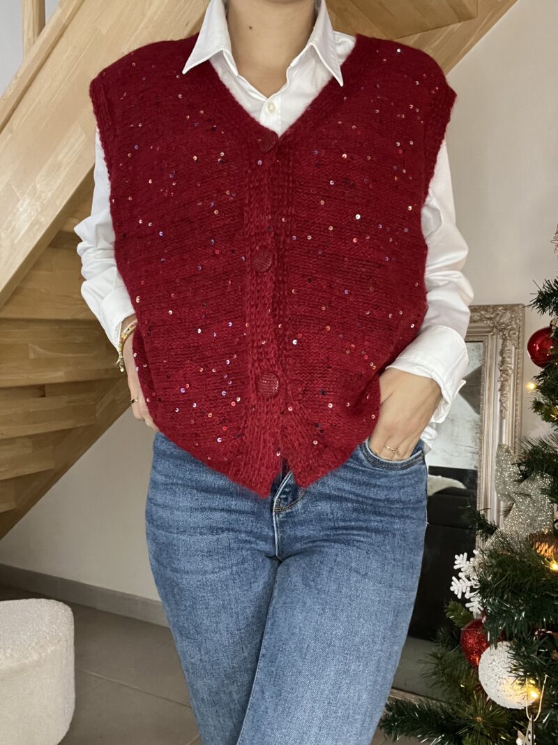 Gilet sans manches - Paillettes