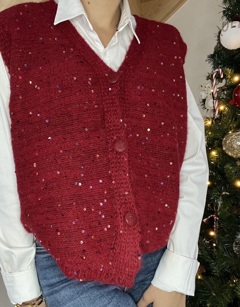 Gilet sans manches - Paillettes – Image 4