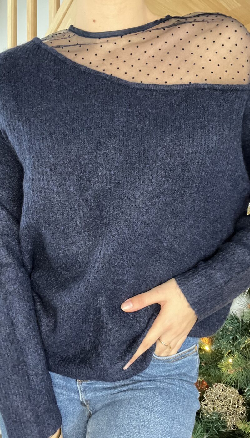 Pull - Epaule transparente