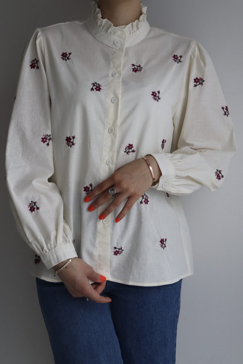 Chemise - Flora Bordeaux