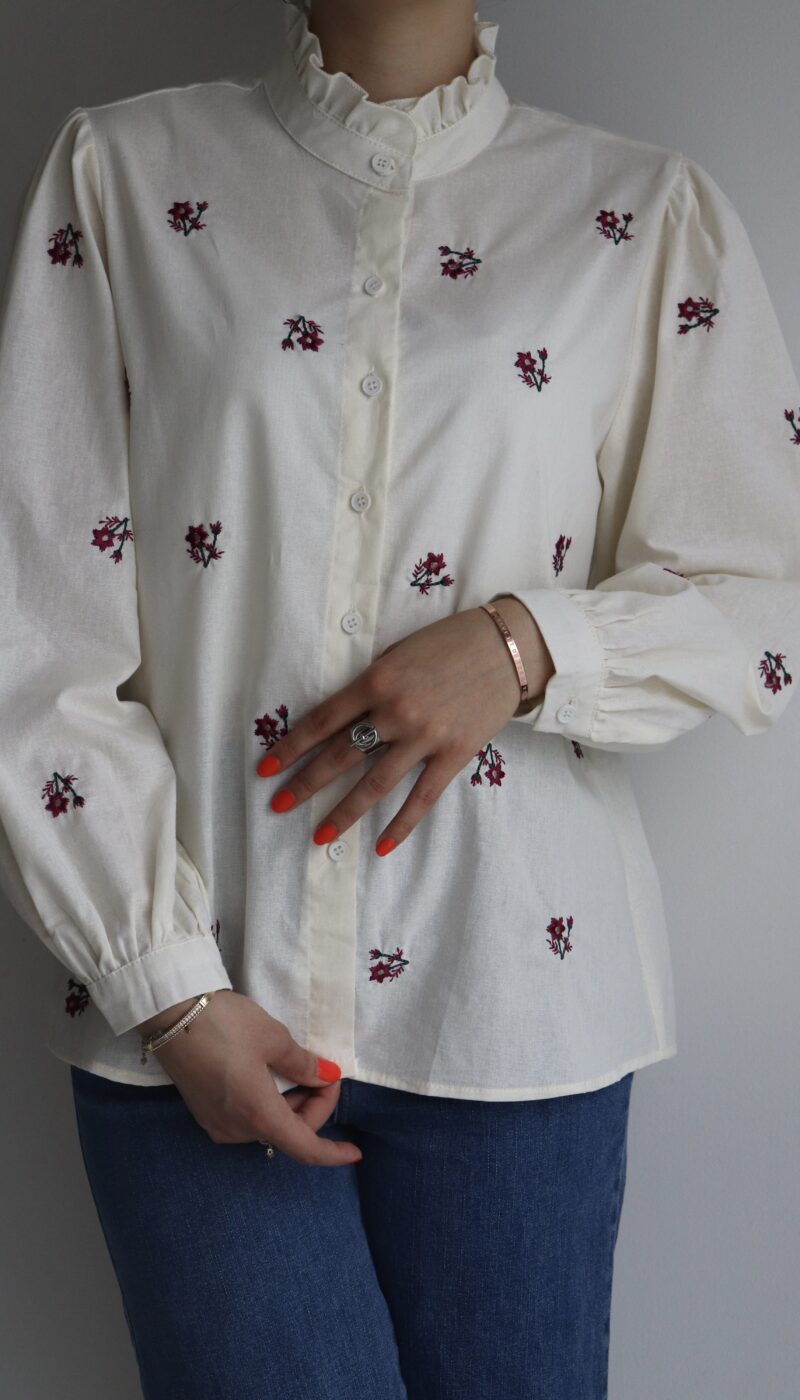 Chemise - Flora Bordeaux