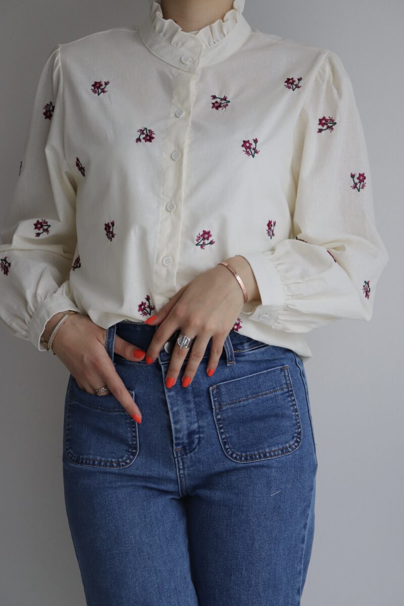 Chemise - Flora Bordeaux – Image 2