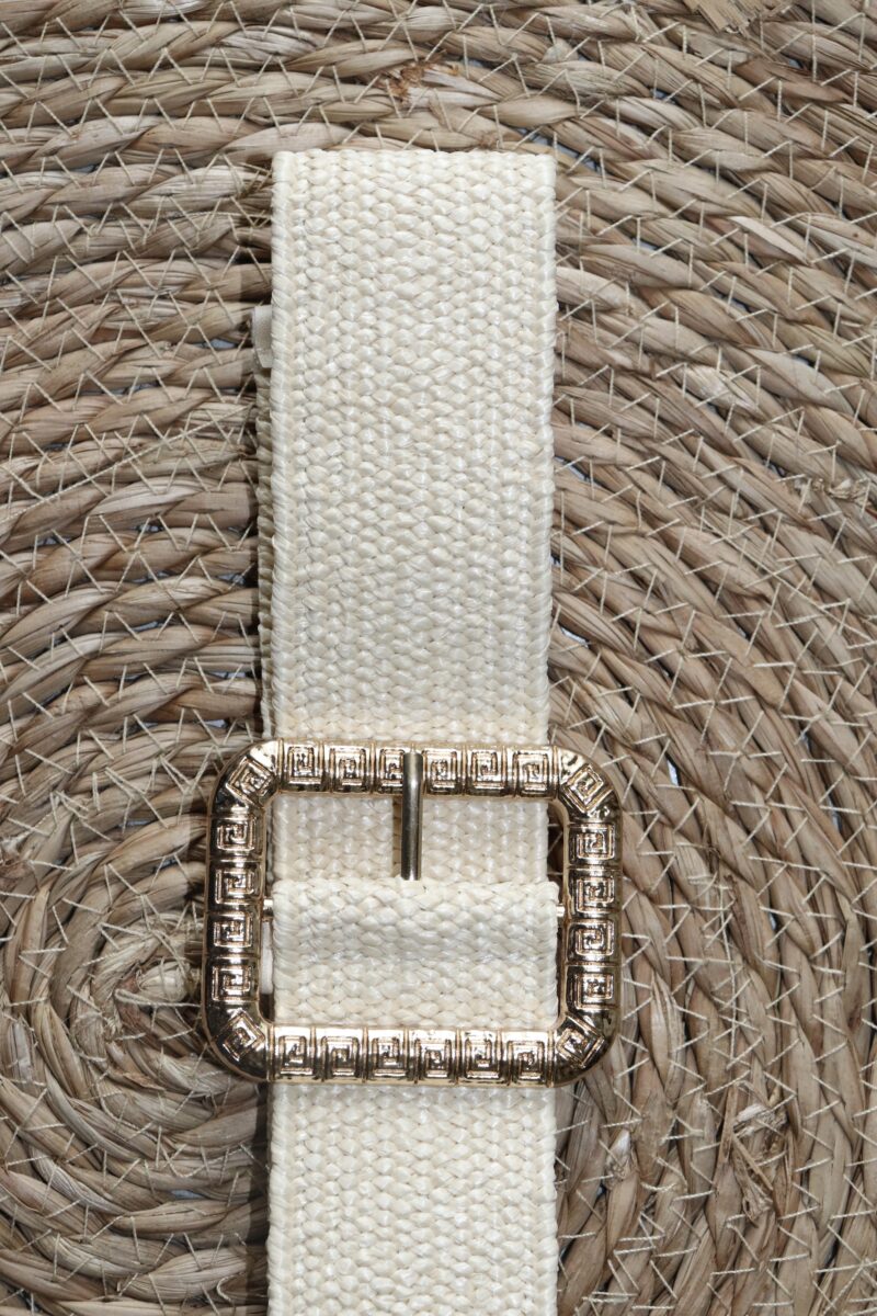Ceinture - Paille boucle métal – Image 2